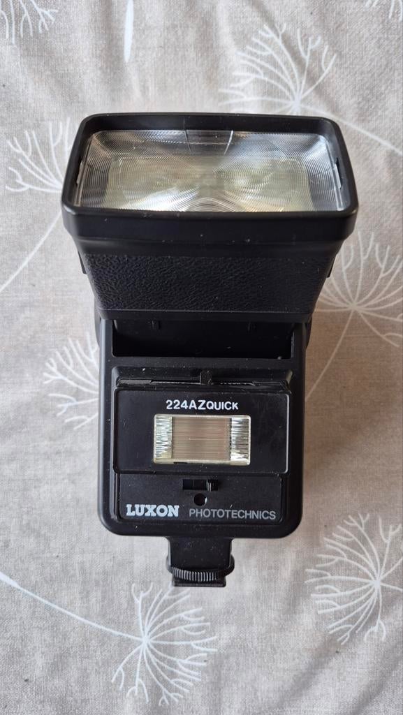 Luxon 224AZ Quick flitser - Vintage camera accessoire, Ophalen of Verzenden, Gebruikt, Overige merken, Kantelbaar