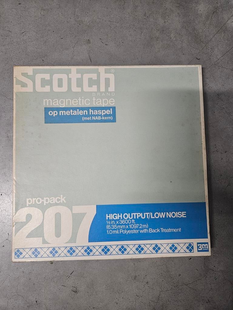 Scotch 207 Magnetische Band op Metalen Haspel, Ophalen of Verzenden, Onderdeel, Met banden