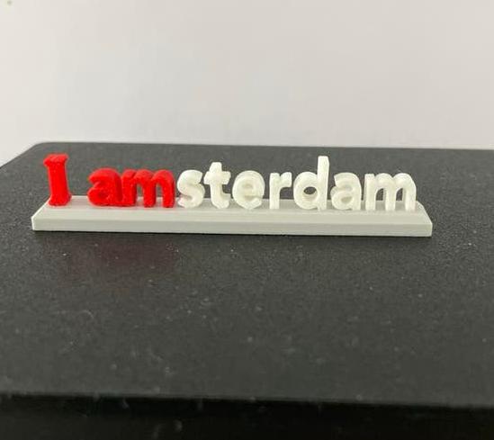 H0 Scenery: Miniatuur 'I amsterdam' bord, Hobby en Vrije tijd, Modeltreinen | H0, Ophalen of Verzenden, Nieuw