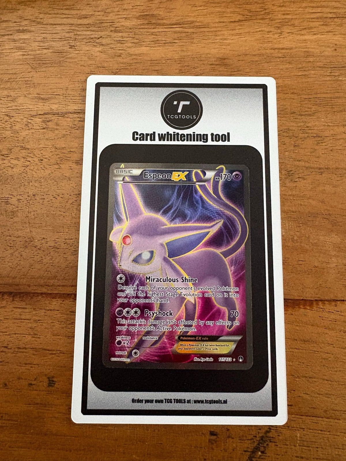 Espeon EX #117 - BREAKpoint, Hobby en Vrije tijd, Verzamelkaartspellen | Pokémon, Ophalen of Verzenden, Zo goed als nieuw, Losse kaart