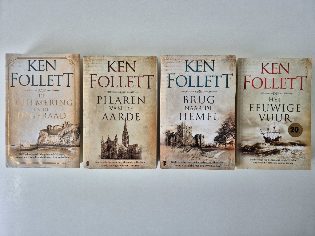 Ken Follett - Kingsbridge Saga, Boeken, Ophalen of Verzenden, Zo goed als nieuw, Ken Follett