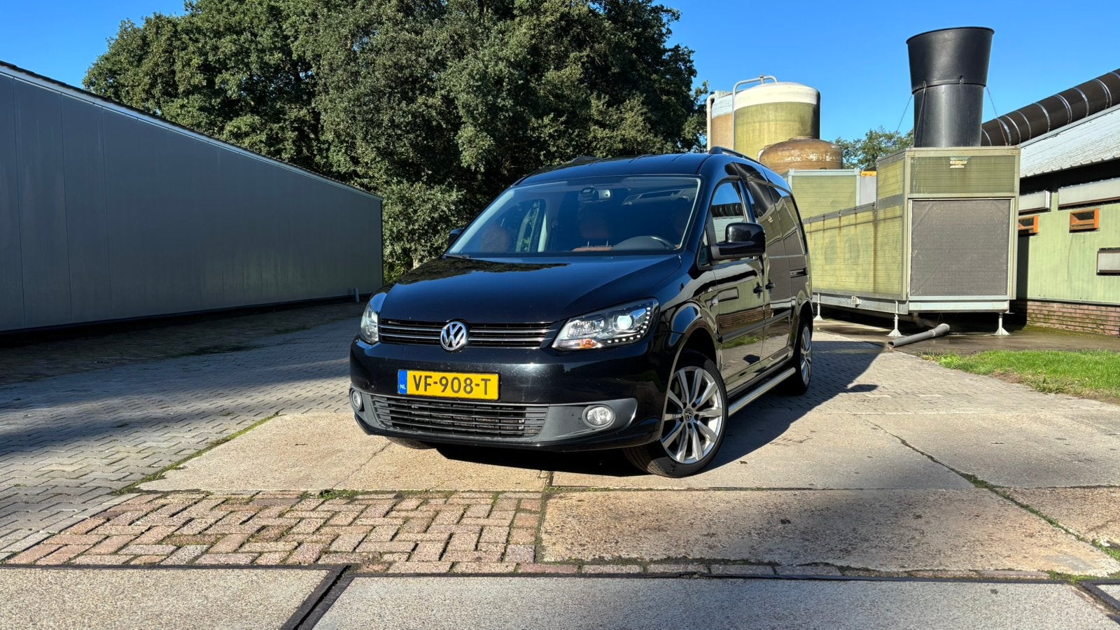 Volkswagen Caddy MAXI 2.0 TDI 170pk 2013, Auto's, 4 cilinders, Volkswagen, Zwart, Bruin