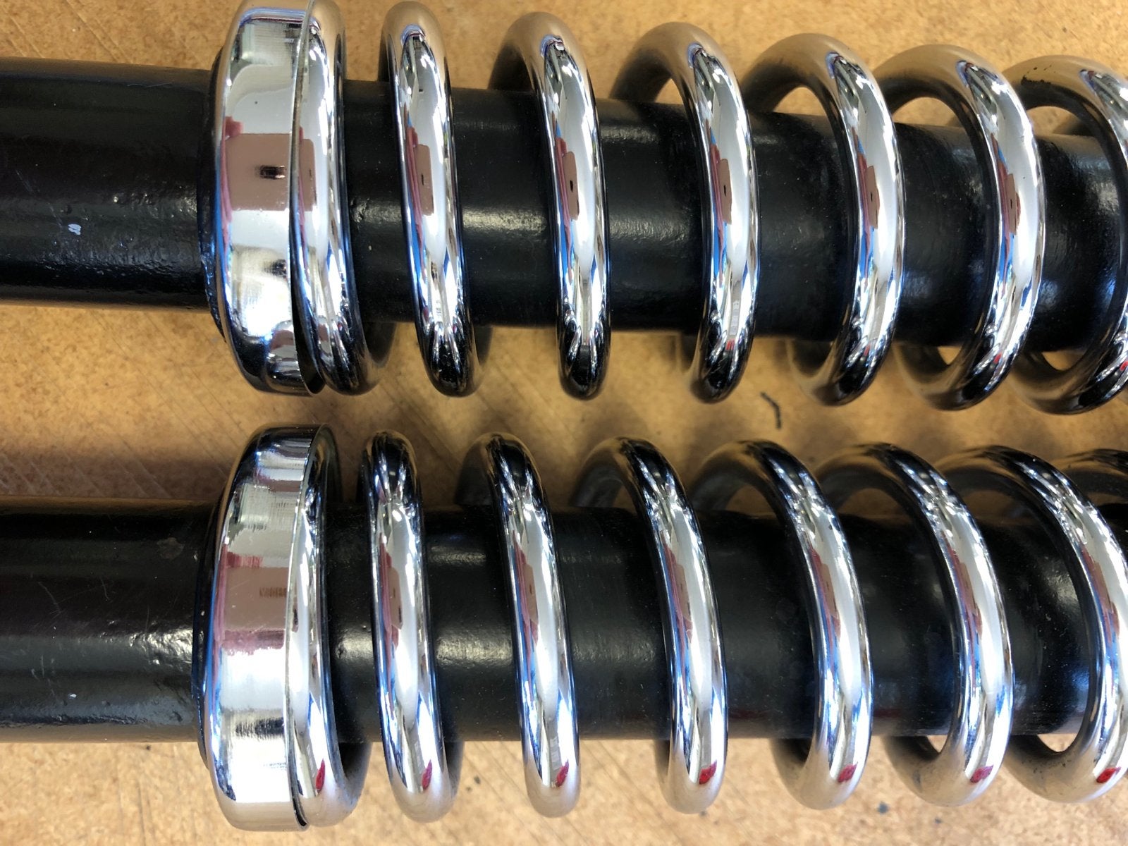 Schokbrekers Kreidler RMC - 36 cm hart tot hart - Chroom, Fietsen en Brommers, Brommeronderdelen | Kreidler, Ophalen, Gebruikt