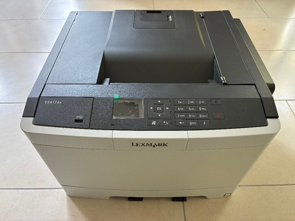 Lexmark CS417dn kleuren laserprinter (geeft toner stippen), Computers en Software, Ophalen, Gebruikt, Kleur printen, Lexmark