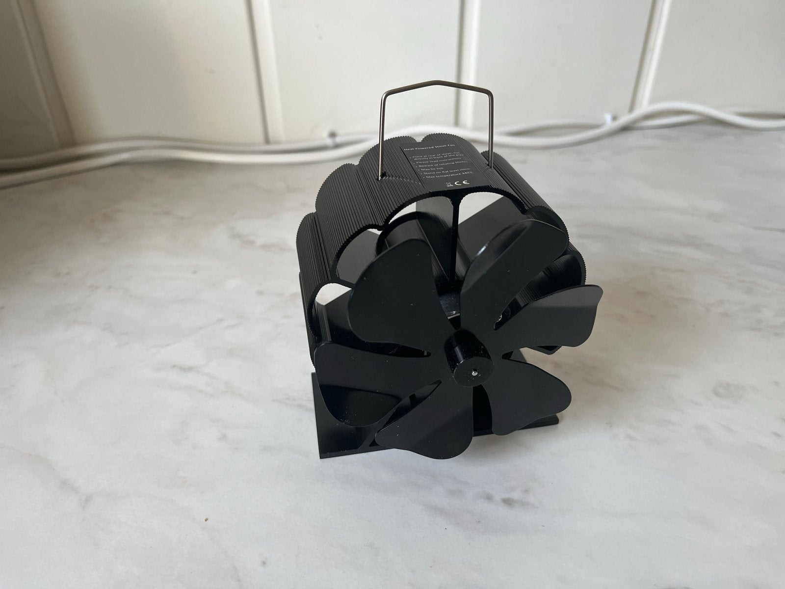 Warmte Aangedreven Kachel Ventilator - Zwart, Huis en Inrichting, Kachels, Nieuw, Ophalen of Verzenden, Vrijstaand, Overige soorten