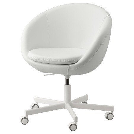 Bureaustoel IKEA Skruvsta 2 stuks wit, Ophalen, Gebruikt, Wit, Bureaustoel