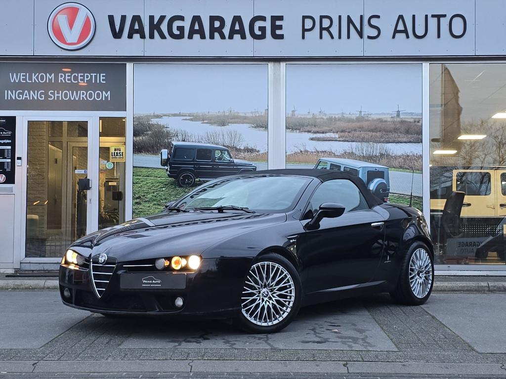 Alfa Romeo Spider 2.2 JTS Exclusive |CLIMA|CRUISE|STOELVERW., Auto's, Alfa Romeo, Gebruikt, Zwart, 4 cilinders, Cabriolet