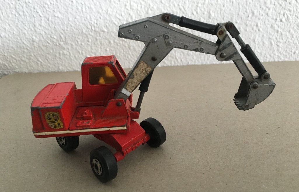 Matchbox King Size Hydraulic Excavator O&K, Ophalen of Verzenden, Gebruikt, Hijskraan, Tractor of Landbouw, Matchbox