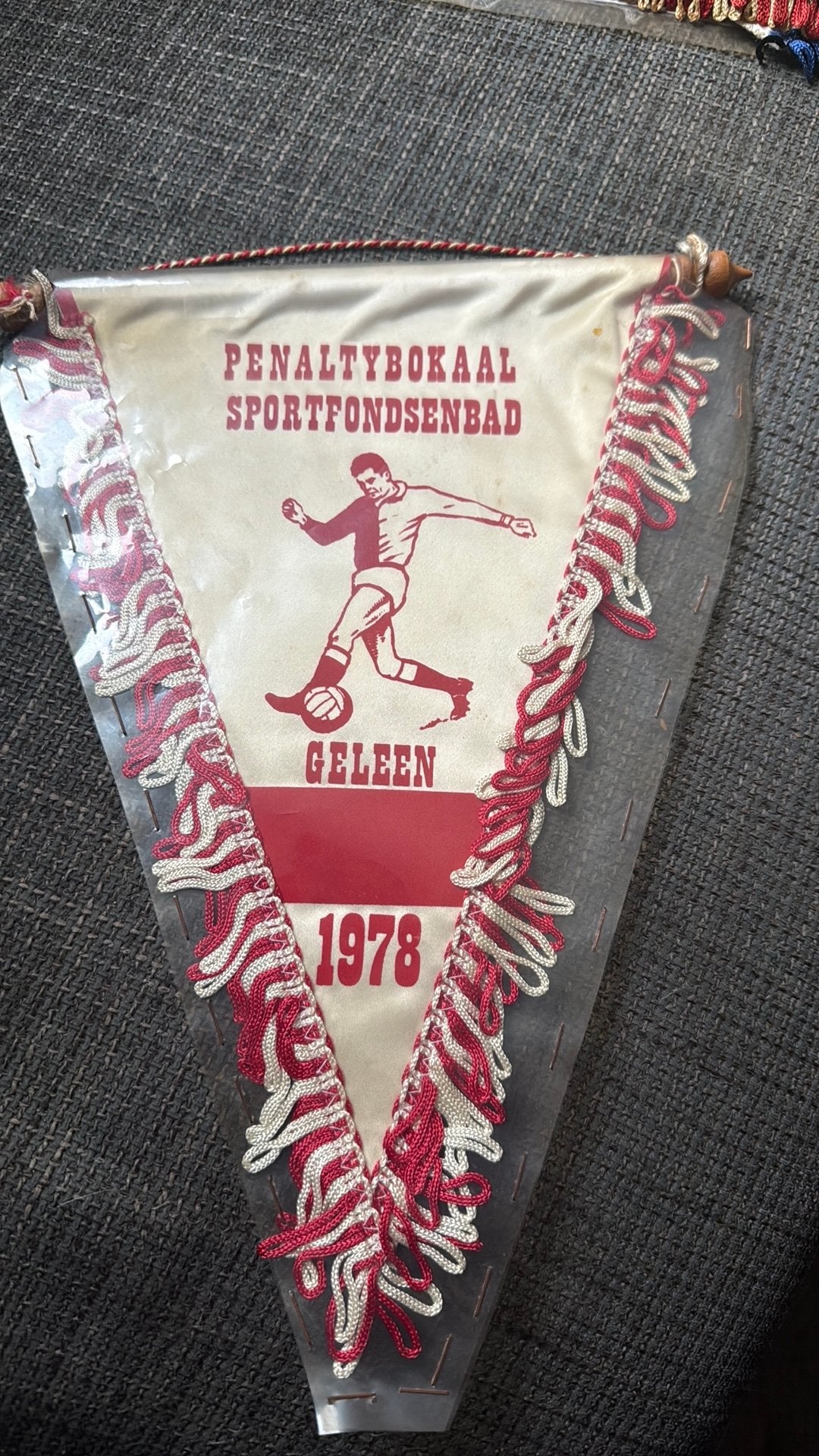 Penaltybokaal sportfondsenbad geleen 1978 vintage, Ophalen of Verzenden, Zo goed als nieuw