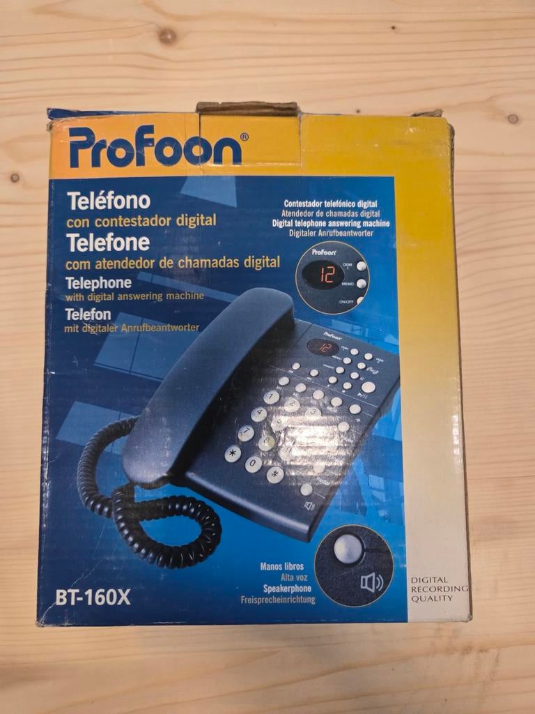 Profoon BT-160X Telefoon met digitaal antwoordapparaat, Ophalen of Verzenden, Nieuw