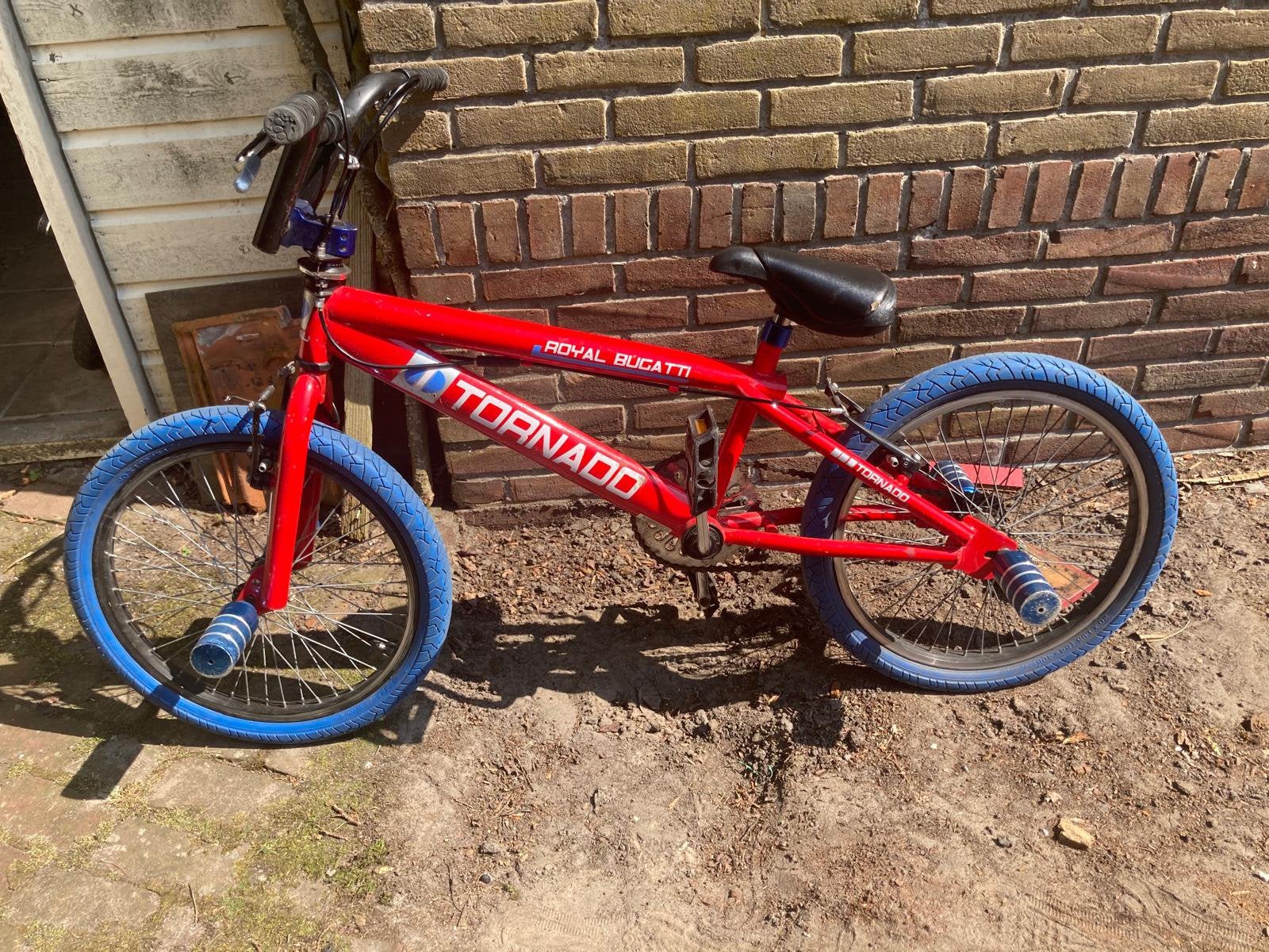 Stoere BMX 20 inch, Fietsen en Brommers, Fietsen | Crossfietsen en BMX, Ophalen, Gebruikt, Staal, Velgrem