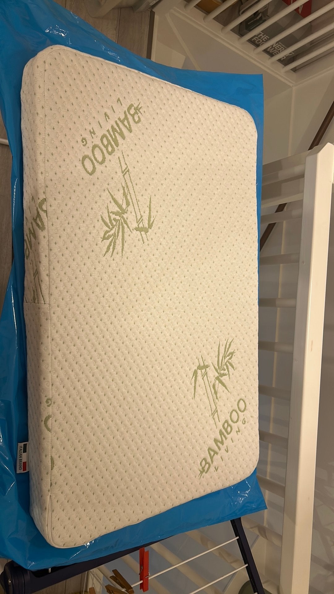 Bamboo baby matras, Ophalen, 190 cm of minder, Zo goed als nieuw, Eenpersoons