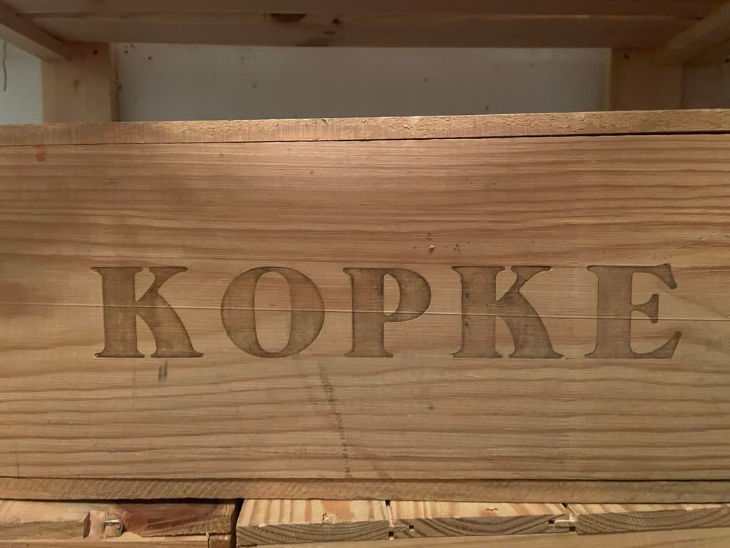 6 flessen Kopke Vintage Port 1983 - Houten Kist, Ophalen, Gebruikt, Overige gebieden, Port