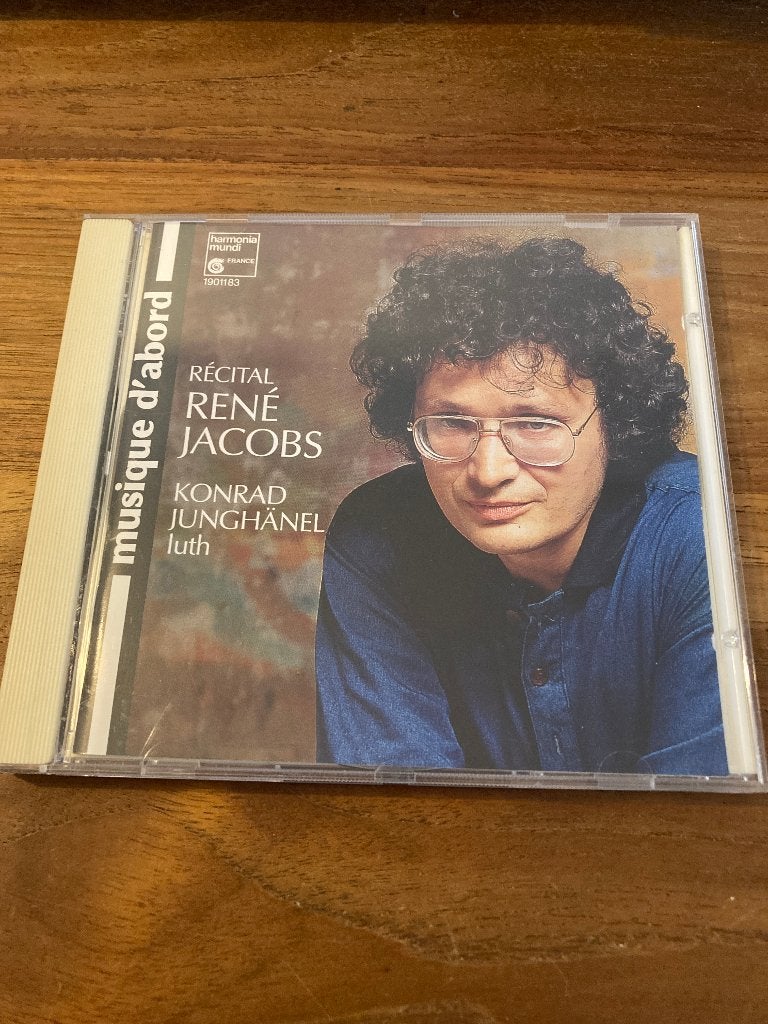 René Jacobs - Récital (Harmonia Mundi / Konrad Junghanel), Verzenden, Inclusief doosje, Zo goed als nieuw, Classicisme