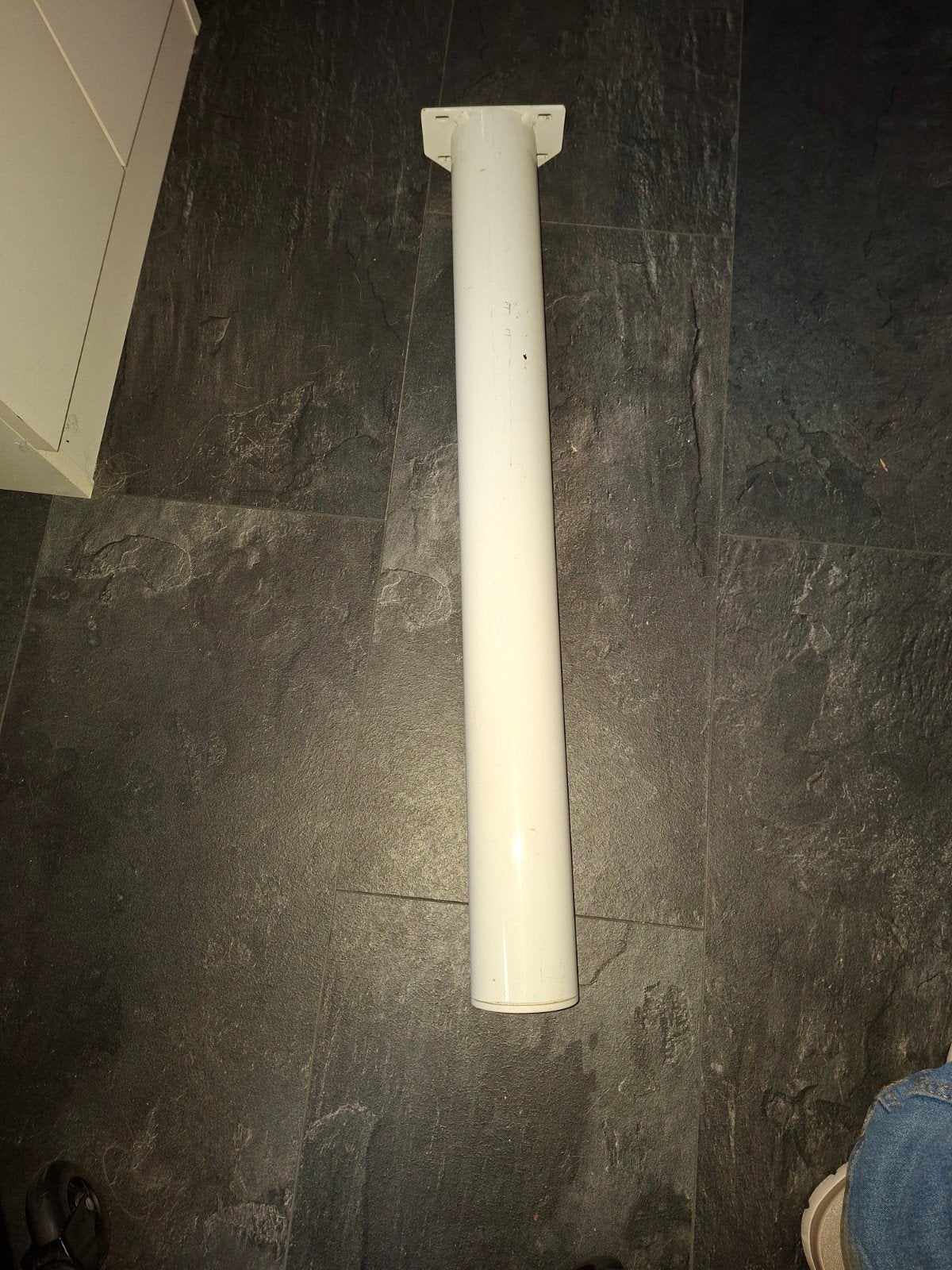 4 Stuks witte ronde tafelpoot 72x7.6 cm, Ophalen, Tafelpoot, Minder dan 50 cm, 50 tot 100 cm