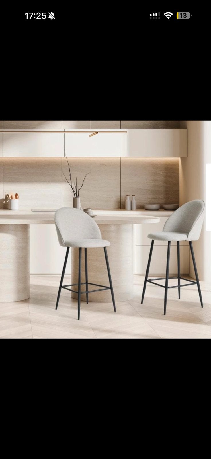 Set met 2 barkrukken, Huis en Inrichting, Barkrukken, 2 krukken, Ophalen of Verzenden, Nieuw, 60 tot 90 cm