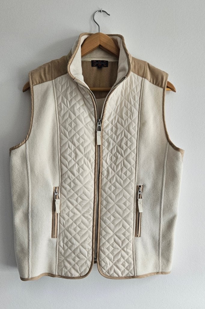 Dames bodywarmer, Ophalen of Verzenden, Zo goed als nieuw, Maat 42/44 (L), Beige