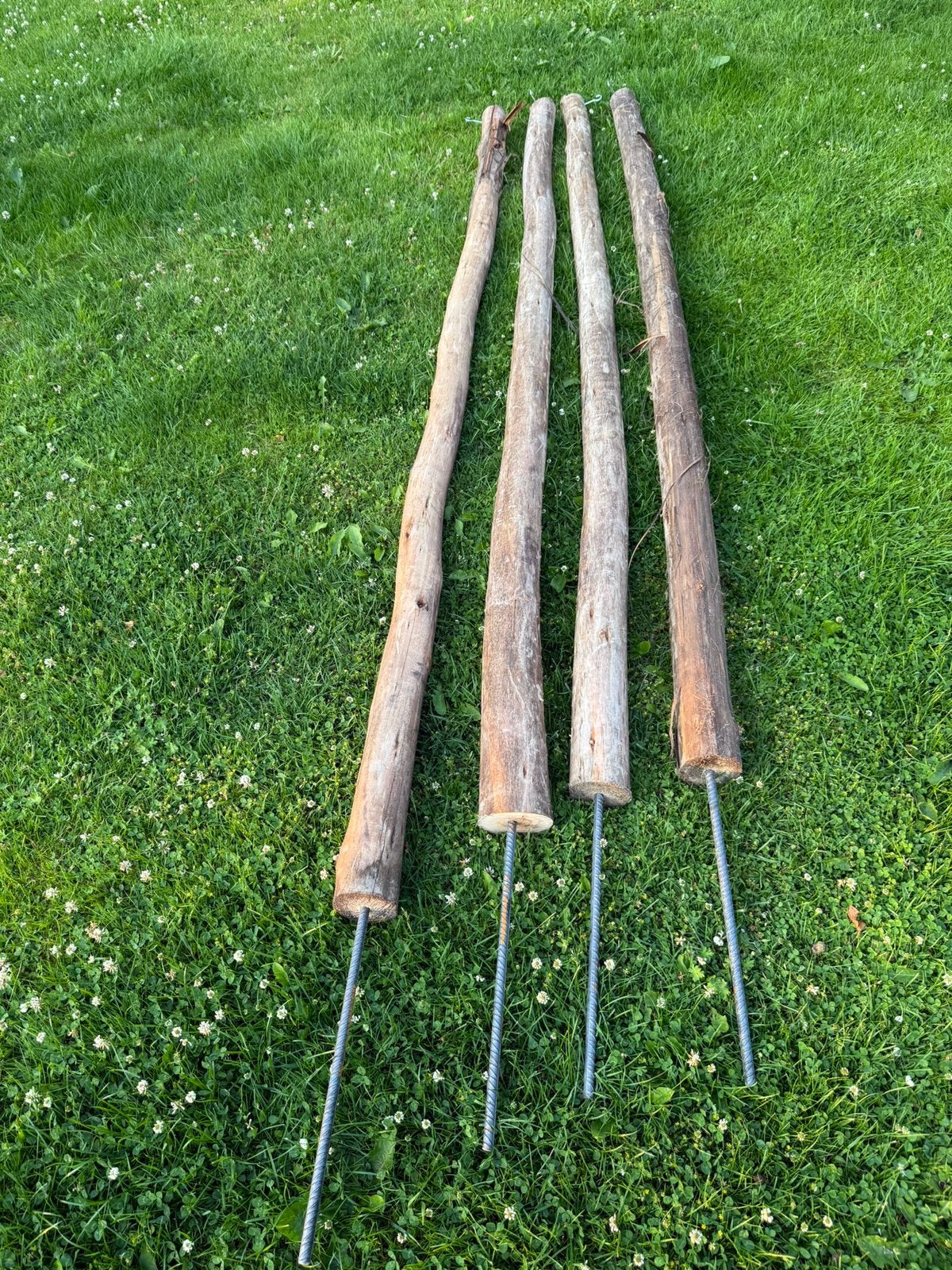 Afrikaanse tuin palen, Ophalen, Zo goed als nieuw, 250 cm of meer, Palen