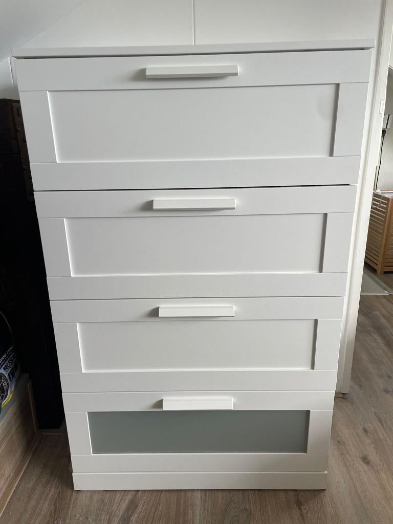Ladekast - Ikea Brimnes, Huis en Inrichting, Kasten | Ladekasten, Ophalen, 50 tot 100 cm, Zo goed als nieuw, 3 of 4 laden