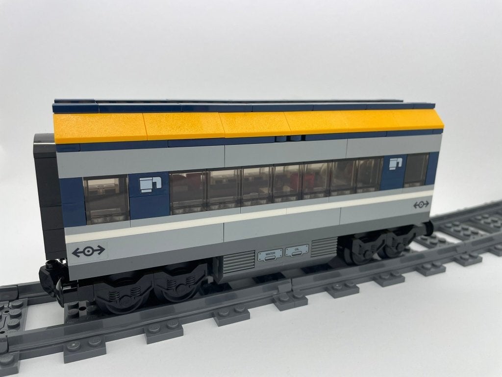 LEGO restauratiewagon blauw-gele passagierstrein 60197, Overige thema's, Lego, Nieuw, Complete set