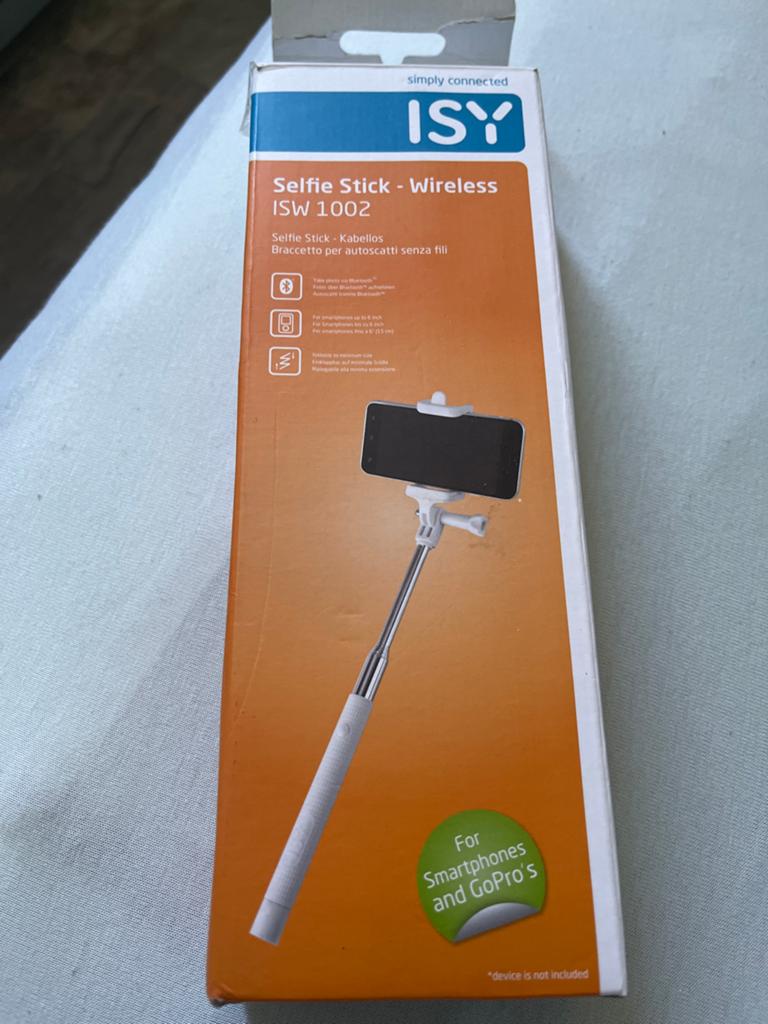 ISY Selfie Stick - Draadloos (ISW 1002), Ophalen of Verzenden, Nieuw, Overige merken