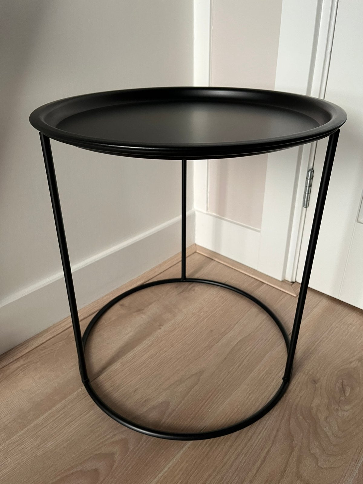 Woood bijzettafel Ivar M zwart, Huis en Inrichting, Ophalen, Minder dan 45 cm, Minder dan 55 cm, Gebruikt