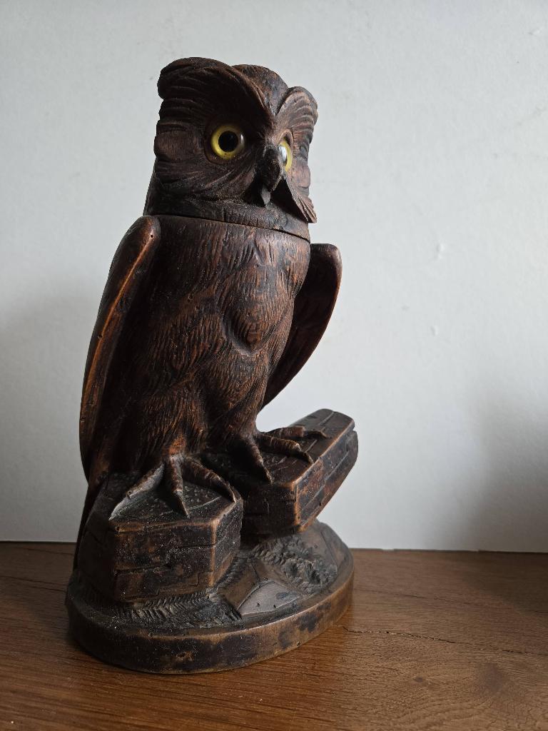 Antieke Black forest tabakspot, Antiek en Kunst, Ophalen of Verzenden, Handgemaakt, Hout