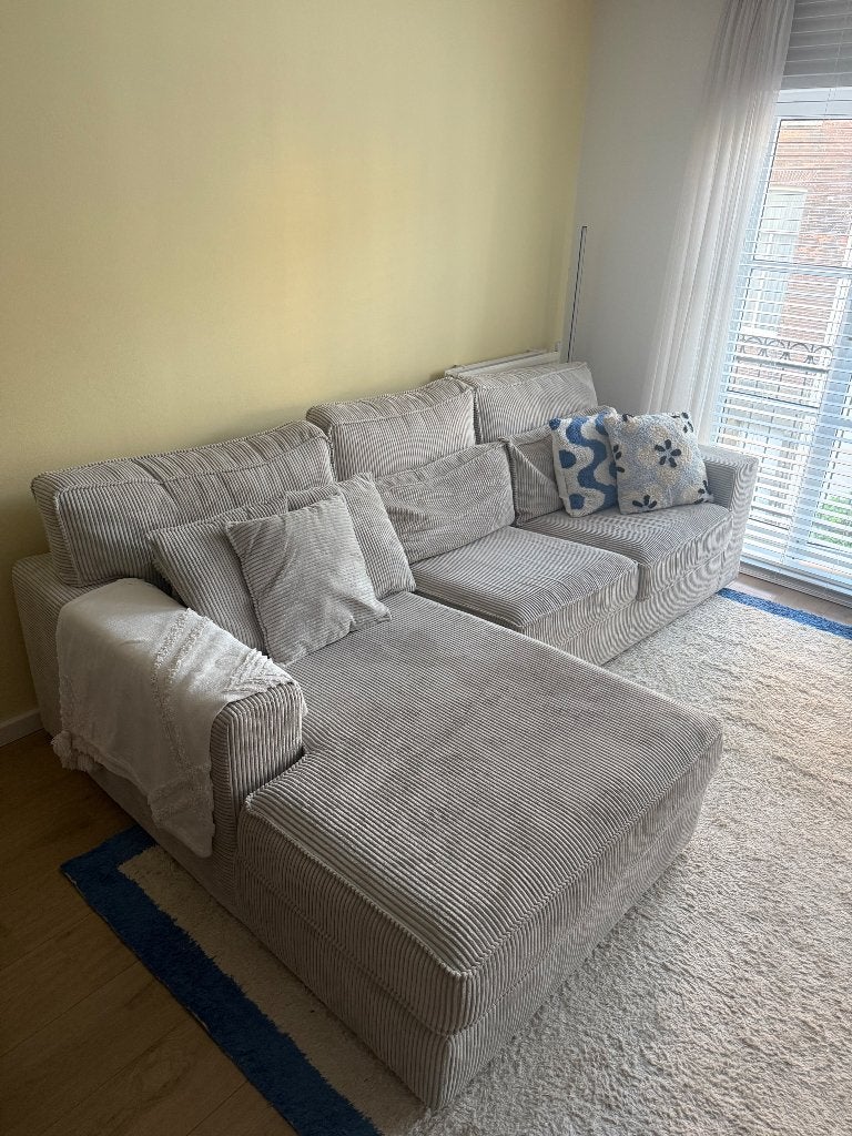 Bank, Ophalen, Ribcord, 250 tot 300 cm, 100 tot 125 cm