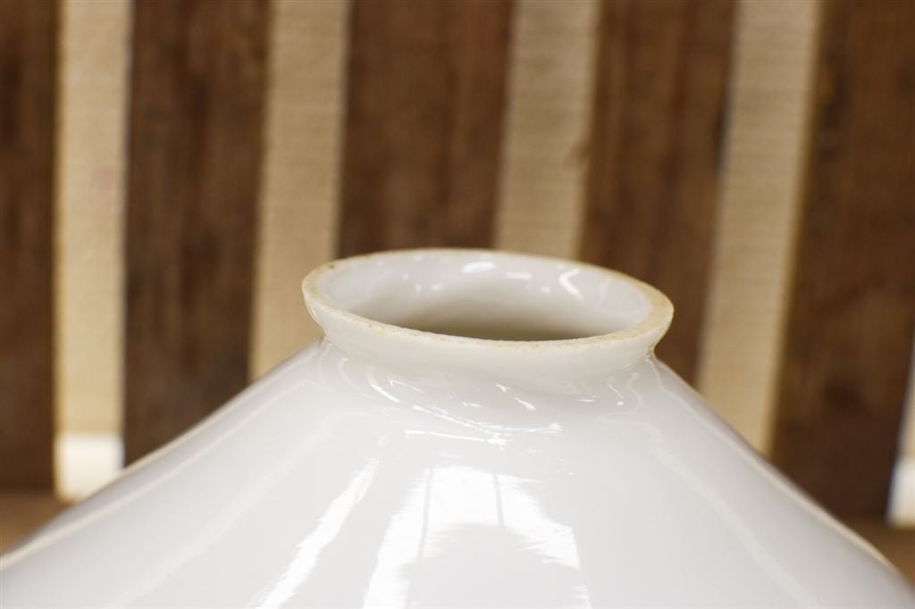 Opaline Lampenkap 49913, Gebruikt, Wit, Rond, Ophalen of Verzenden