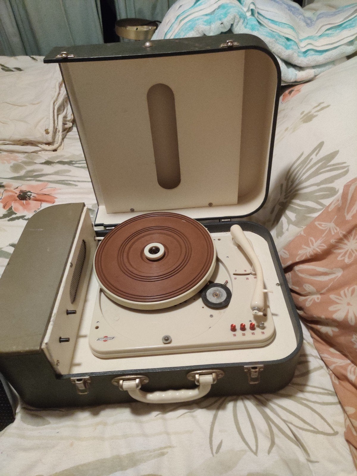 Vintage Jobophone Koffer Platenspeler - Draagbaar en Uniek, Ophalen of Verzenden, Gebruikt, Platenspeler, Overige merken