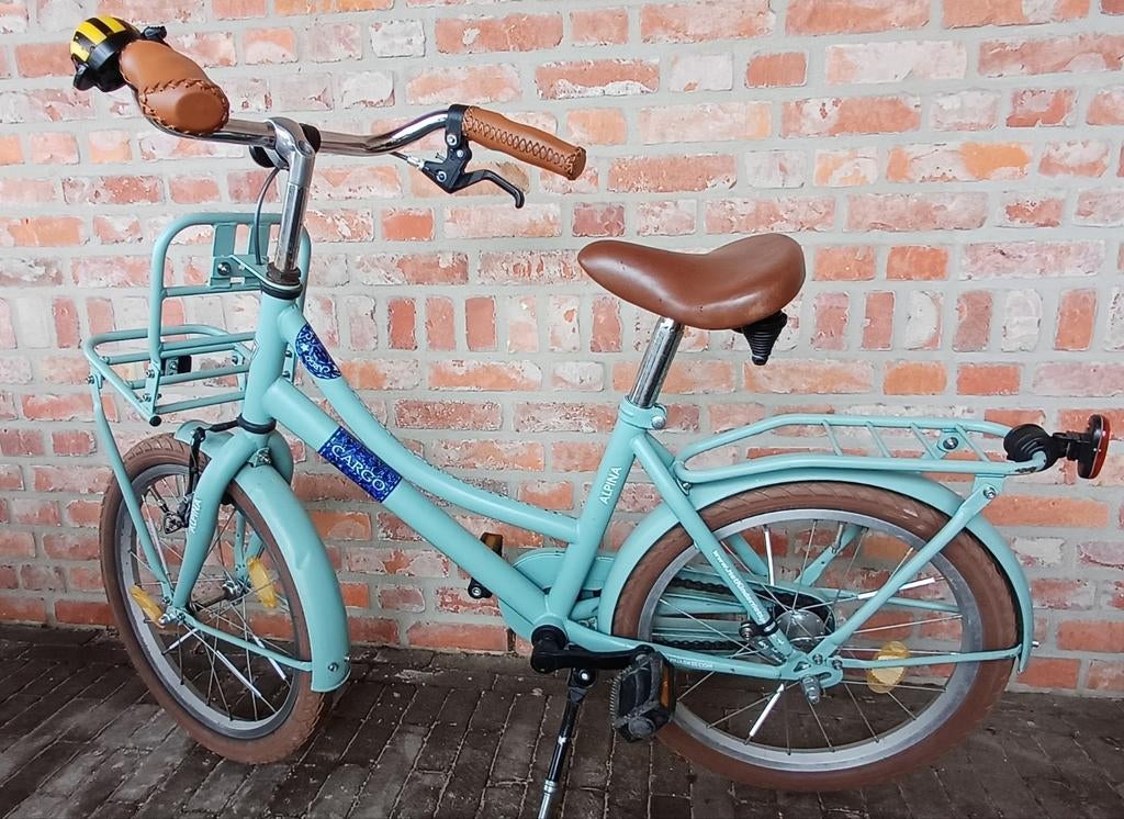 Meisjesfiets alpina cargo 18 inch, groen, Ophalen of Verzenden, Handrem, Zo goed als nieuw, 18 inch