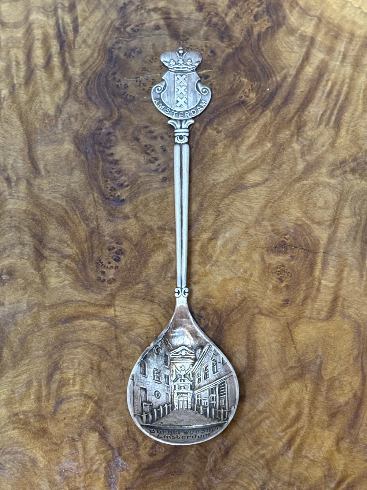 Vintage Keltum Alpacca Lepel - Burgerweeshuis Amsterdam, Antiek en Kunst, Antiek | Bestek, Ophalen of Verzenden
