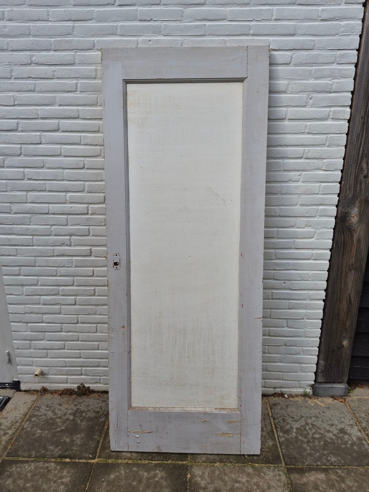 Hardhouten binnendeur - Paneeldeur jaren 30, Doe-het-zelf en Verbouw, Gebruikt, 80 tot 100 cm, Binnendeur, Ophalen of Verzenden