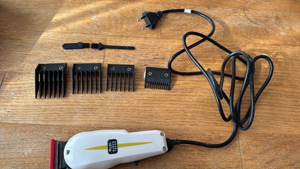 Wahl Super Taper Professional Tondeuse – USA – 4 Kammen, Ophalen of Verzenden, Zo goed als nieuw, Tondeuse