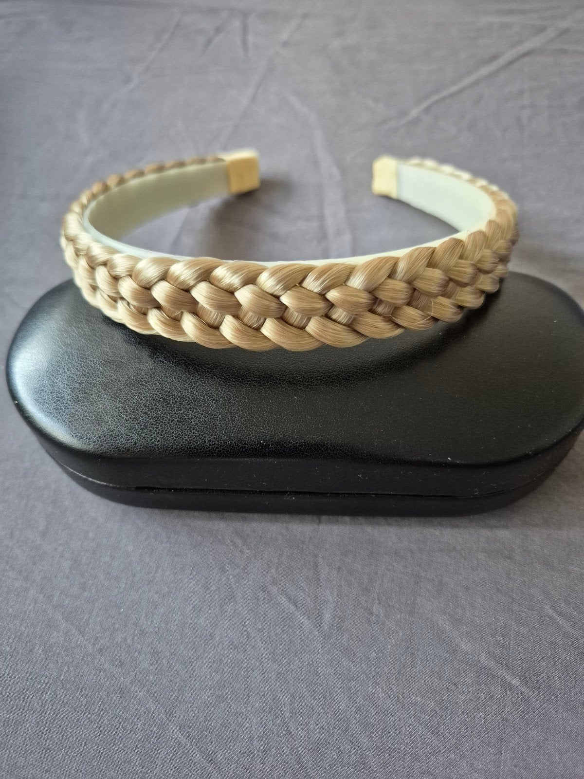 Gevlochten haarband - Blond, Onbekend, Ophalen of Verzenden, Zo goed als nieuw, One size fits all