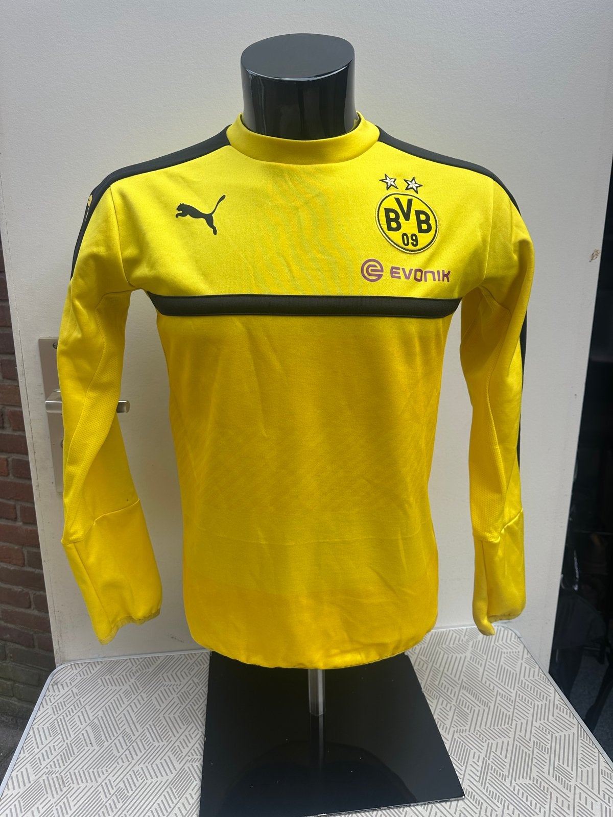 Borussia Dortmund BVB Puma Trainingsshirt Maat S, Ophalen of Verzenden, Zo goed als nieuw, Maat 46 (S) of kleiner, Geel