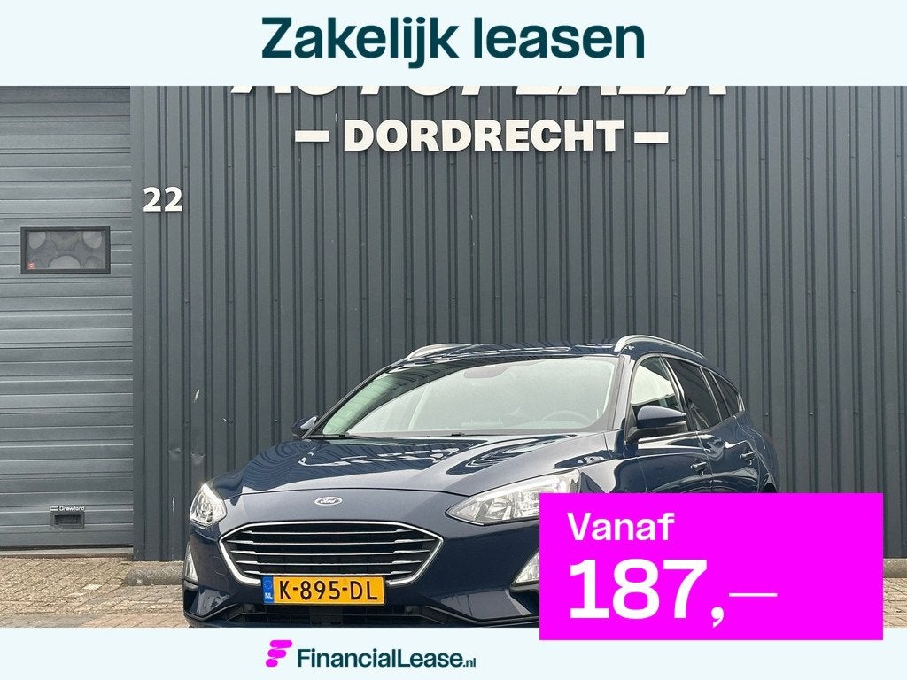 Ford Focus Wagon 1.0 EcoBoost Titanium X Business VIRTUAL|TR, Gebruikt, Blauw, Origineel Nederlands, 3 cilinders
