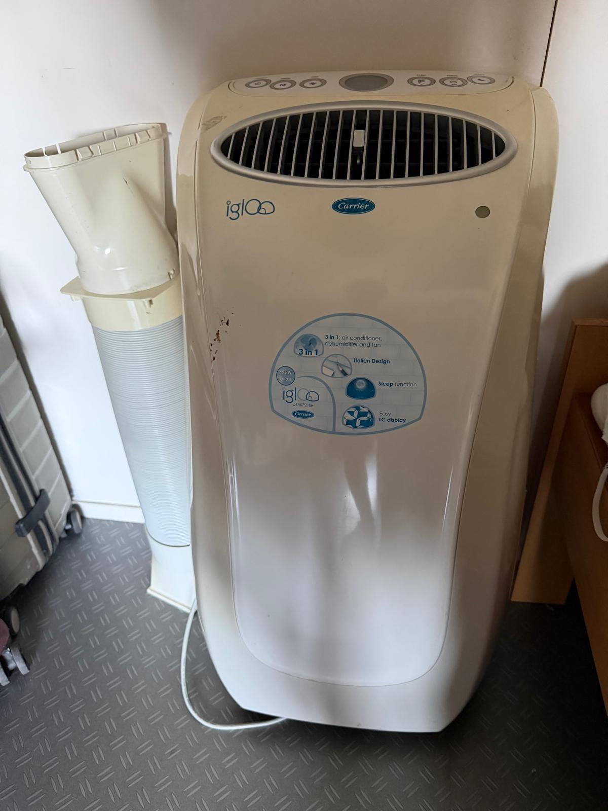 Mobiele airco igloo carrier 51AKP210E, Ophalen, Minder dan 60 m³, 3 snelheden of meer, Zo goed als nieuw