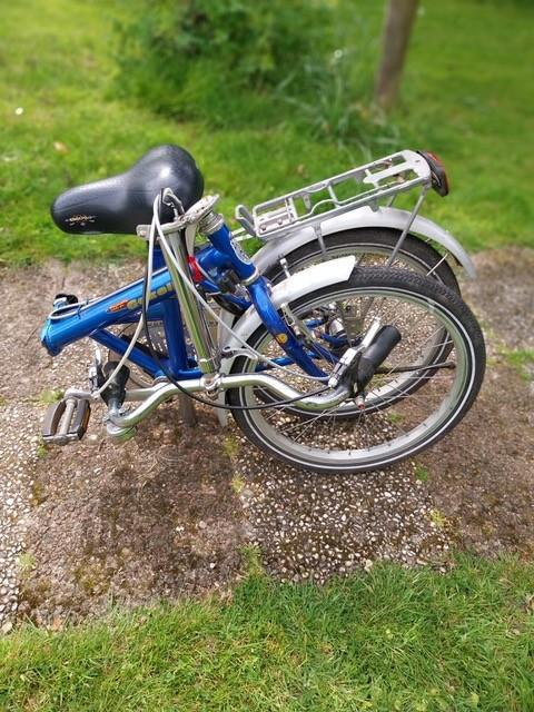 Vouwfiets Gazelle, Ophalen, 20 inch of meer, Gebruikt, Velgrem