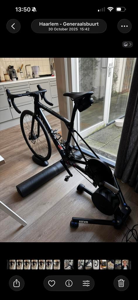Wahoo KICKR Core v6 fietstrainer met mat en BBB fietsstop, Ophalen, Zo goed als nieuw