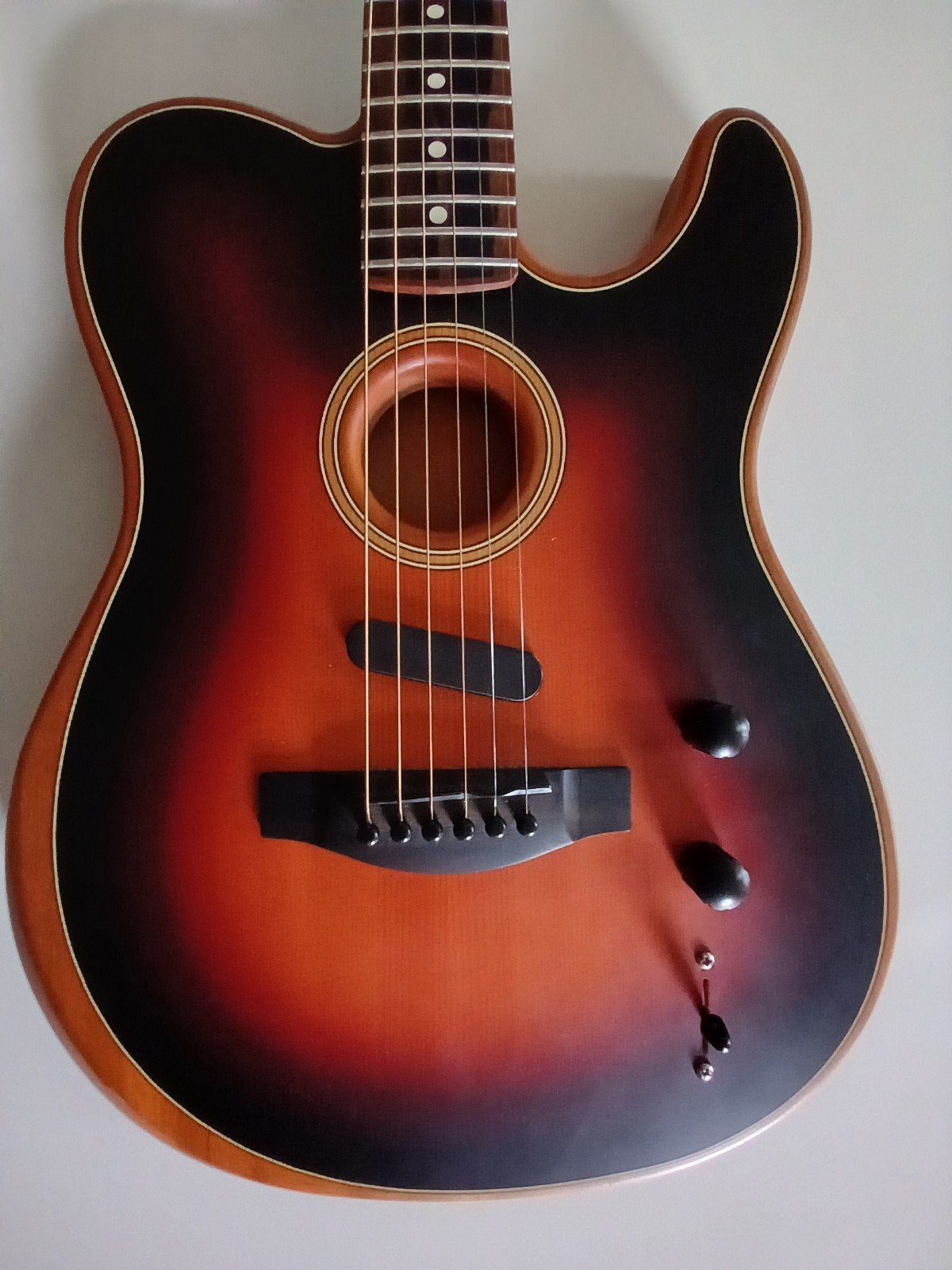 Fender American Acoustasonic Telecaster, Ophalen of Verzenden, Zo goed als nieuw, Hollow body, Fender