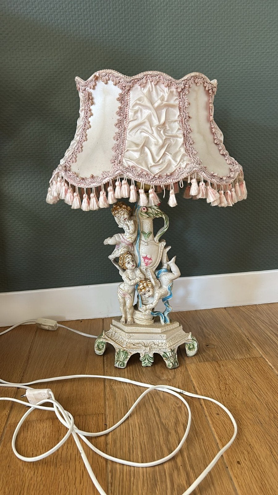 Brocante tafellamp, Ophalen of Verzenden