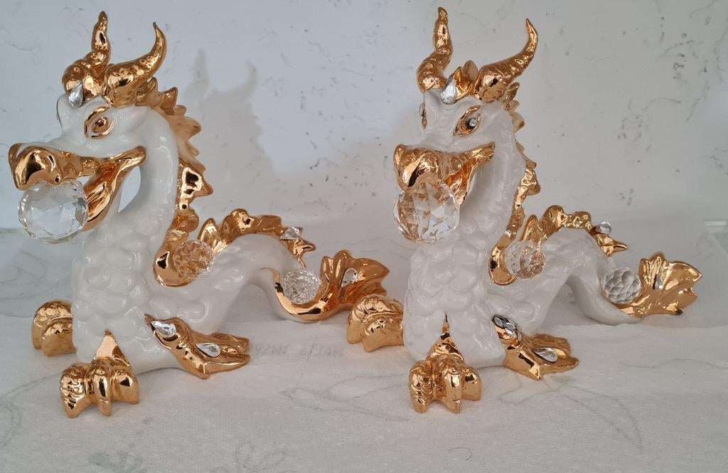 2 capodimonte draken, Ophalen of Verzenden
