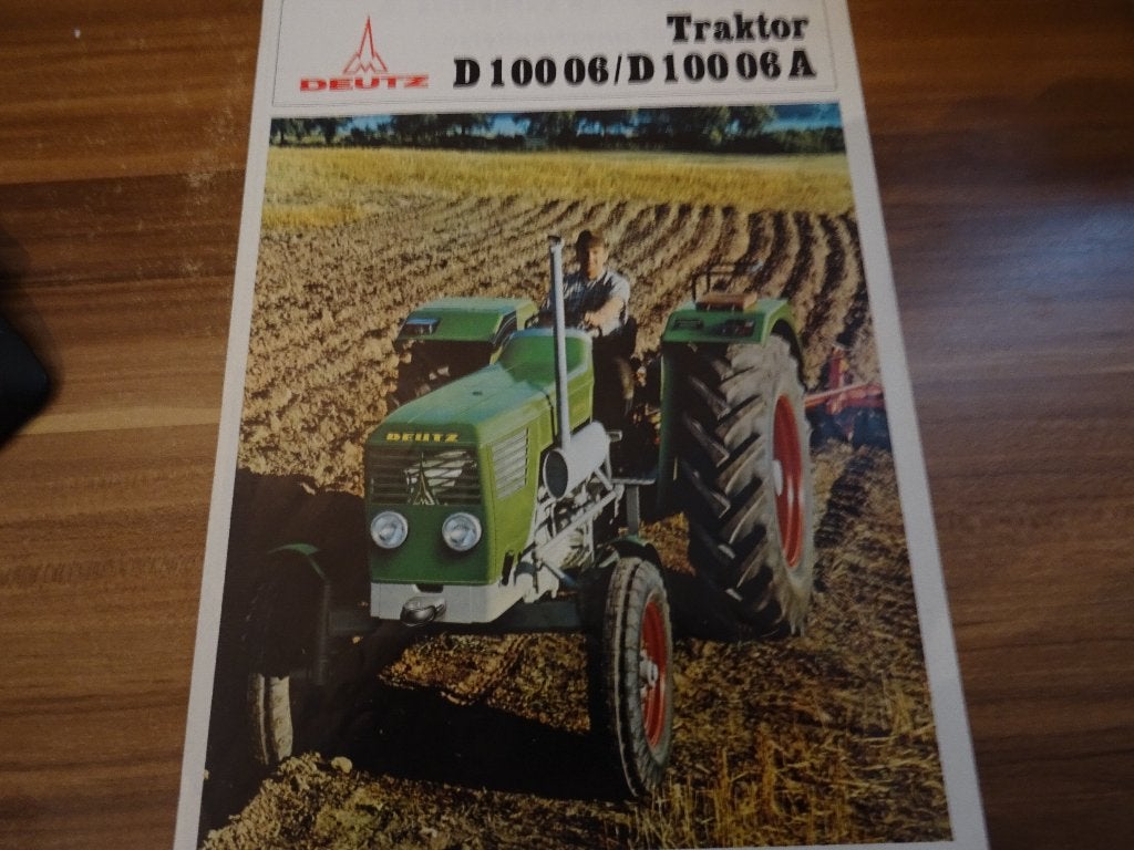Deutz D1006/D1006A trekker folder, Ophalen of Verzenden, Zo goed als nieuw, Folder