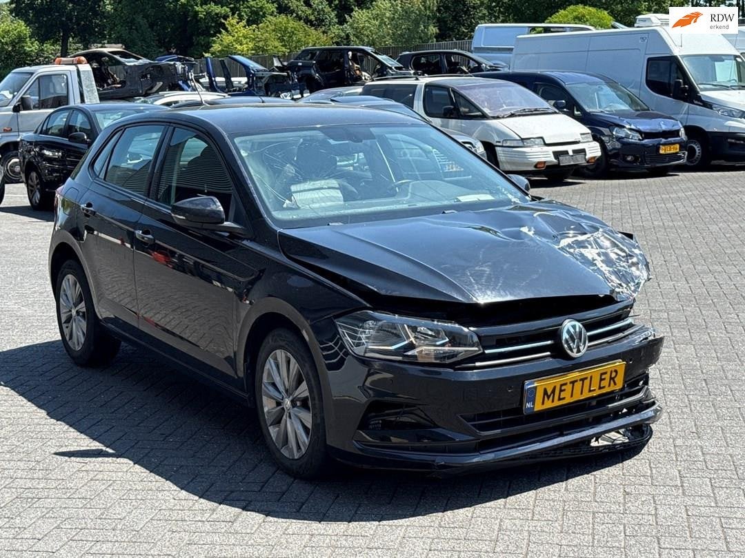 Volkswagen Polo 1.0 TSI Highline , Airco , PDC , Navi, Auto's, Gebruikt, Euro 6, 95 pk, Zwart