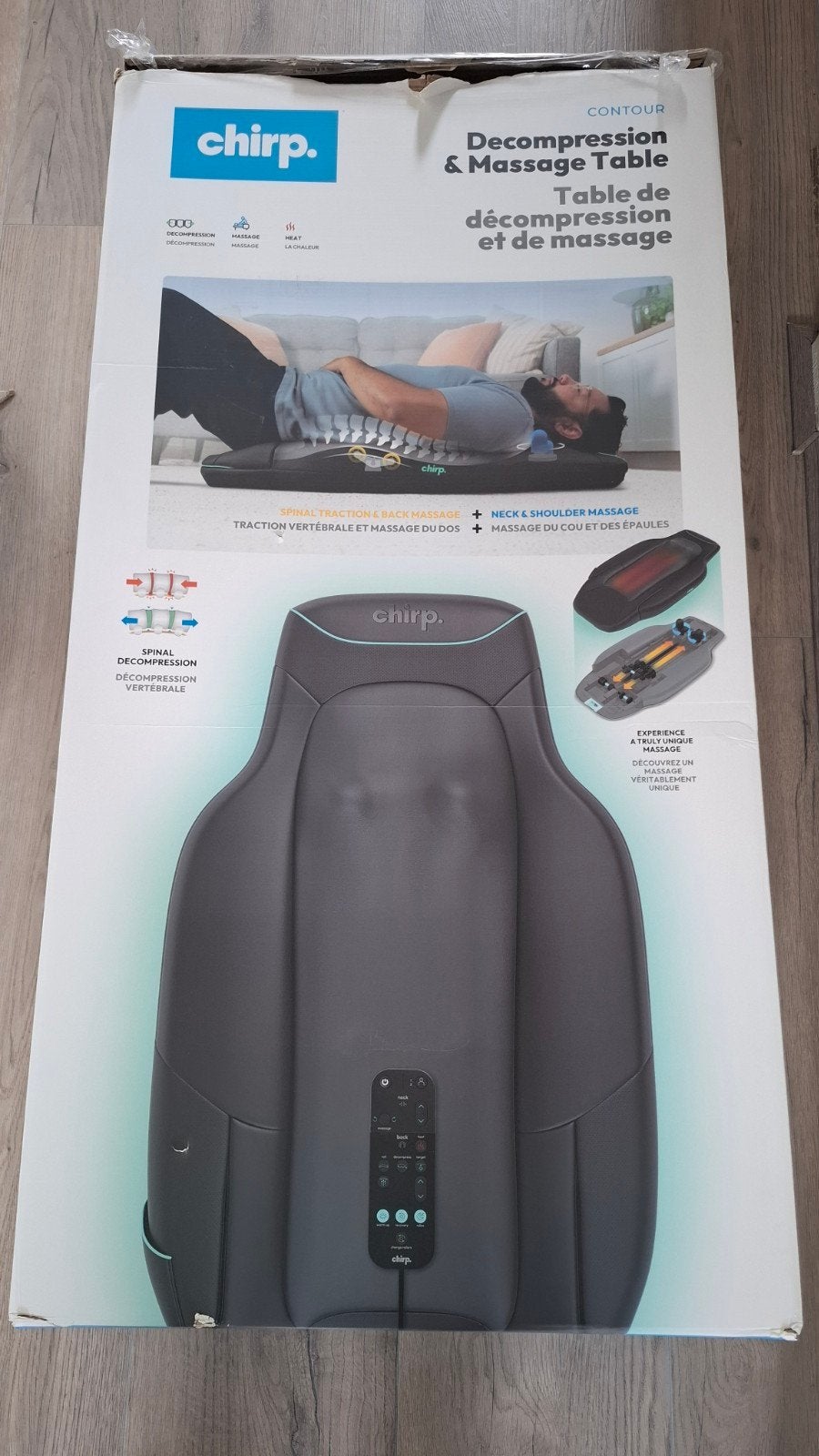 Chirp Contour Decompressie &Massage Apparaat - Zo goed als, Sport en Fitness, Massageproducten, Ophalen of Verzenden, Zo goed als nieuw