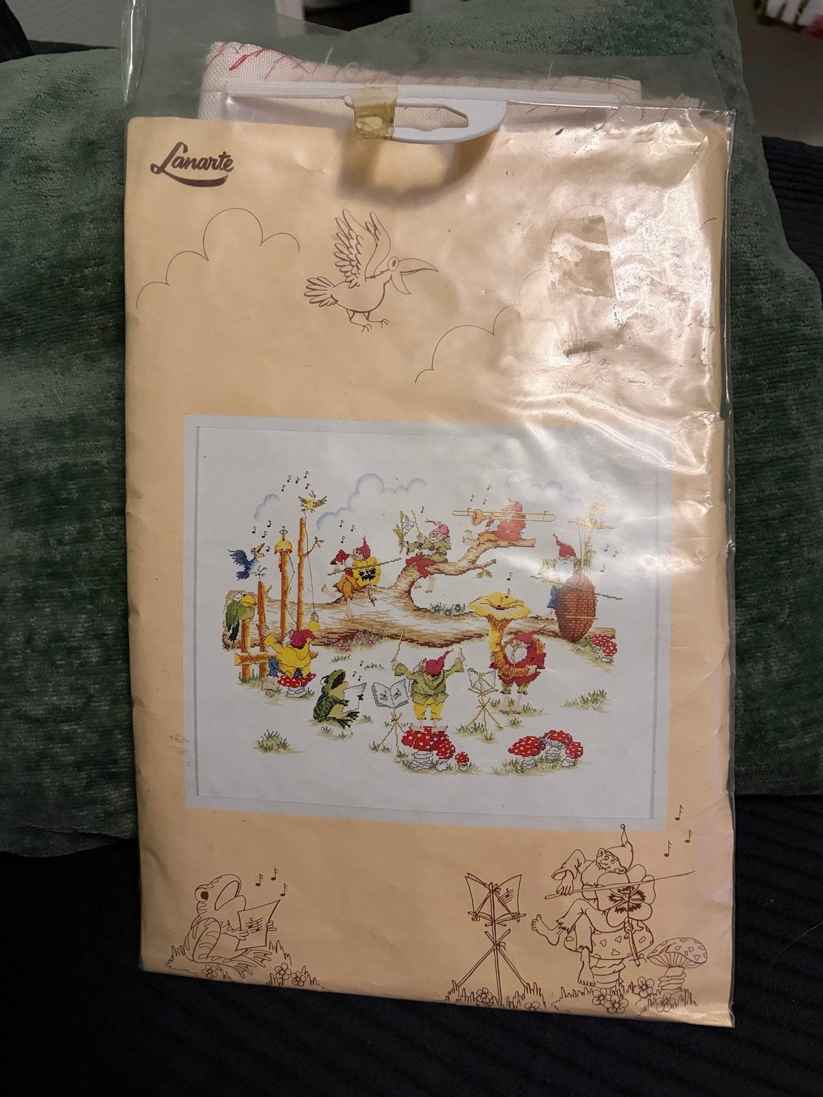 Lanarte Borduurpakket - Kabouter Muziek, Ophalen of Verzenden, Gebruikt, Handborduren, Borduurpakket