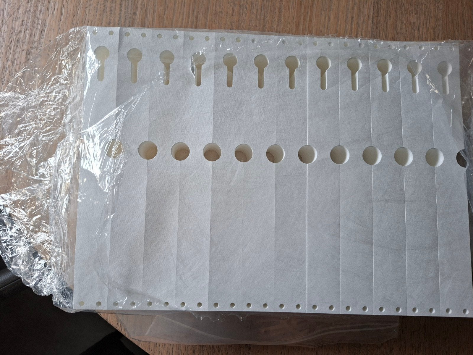 3 pak witte sleufetiketten, Ophalen of Verzenden, Nieuw