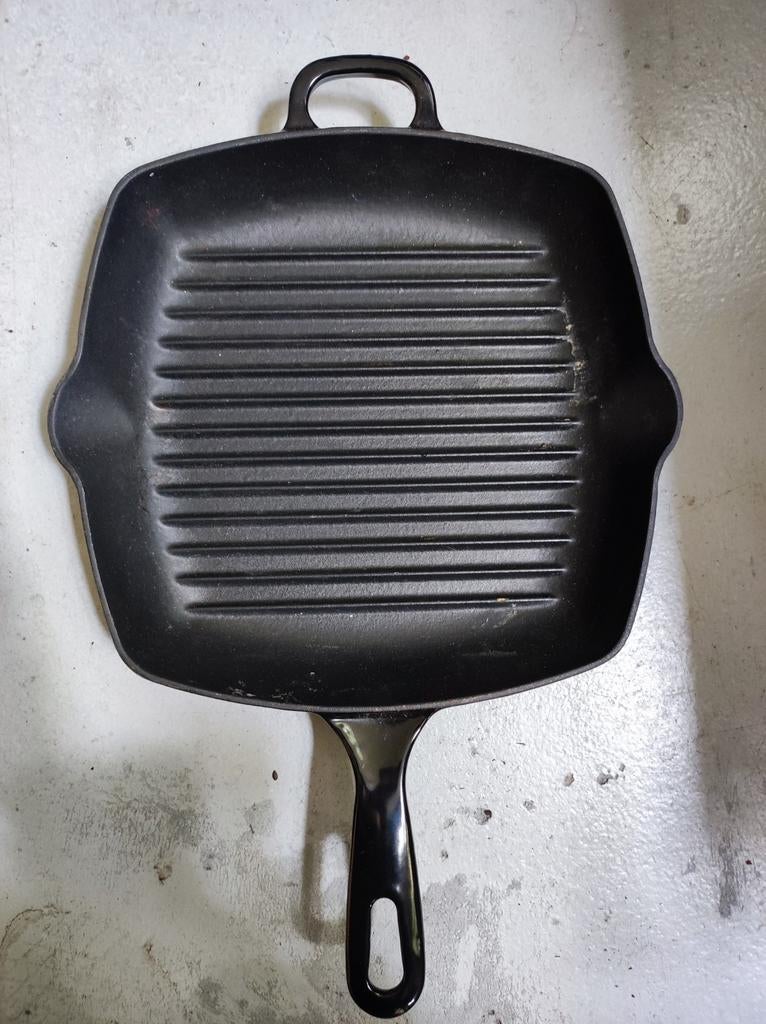 Gietijzeren grillpan, Ophalen of Verzenden, Zo goed als nieuw, Overige formaten, Techno of Trance