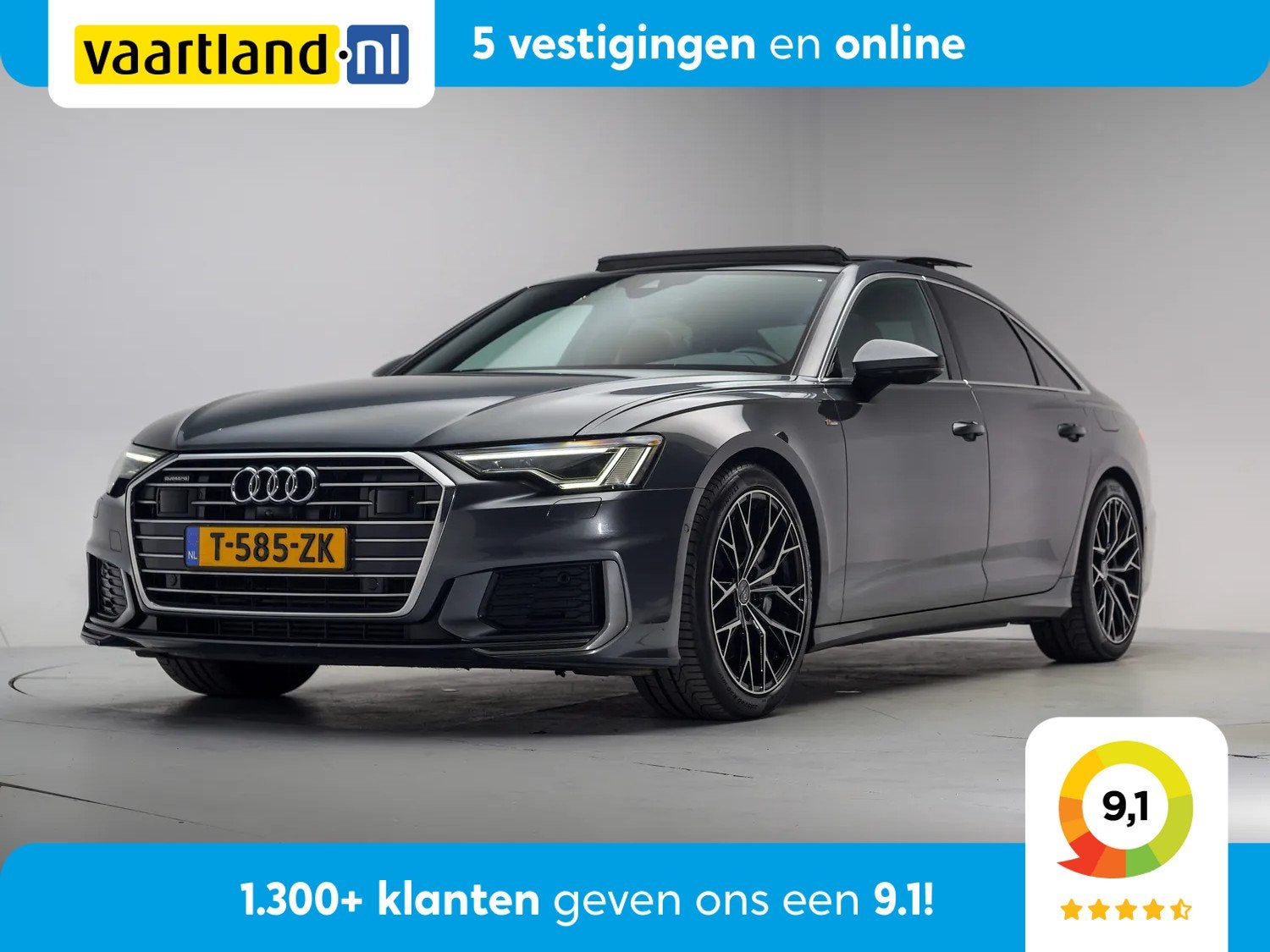 Audi A6 50 TFSI e quattro S edition [ Panoramadak Leder 360, Auto's, Audi, Automaat, Gebruikt, 4 cilinders, Bedrijf